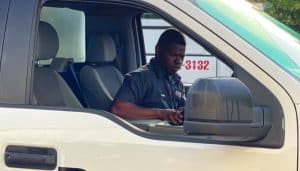 Bensons Technician In Truck