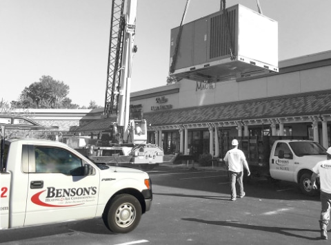 Main Bensons Truck At Commercial Office